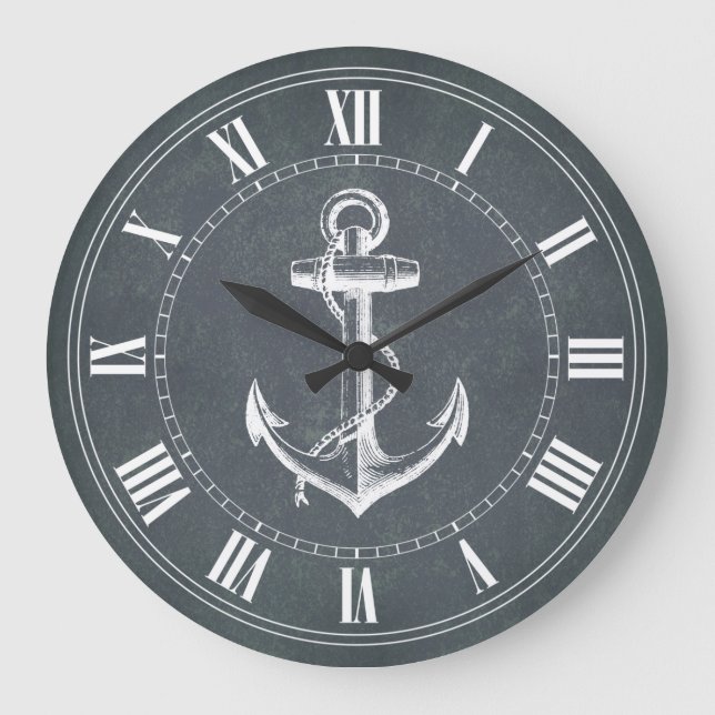 Anchor Nautical Large Clock (Front)