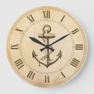 Anchor Nautical Large Clock