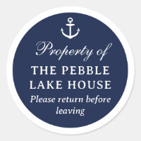 Anchor Nautical Rental Property of Please Return