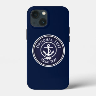 Anchor Nautical Seal iPhone 13 Mini Case
