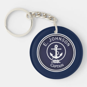 Anchor Nautical Seal   Key Ring