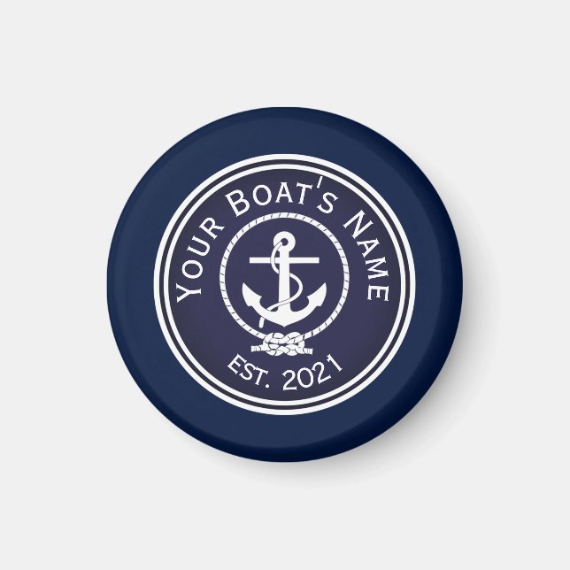 Anchor Nautical Seal   Magnet (Front)