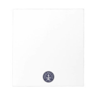 Anchor Nautical Seal Notepad