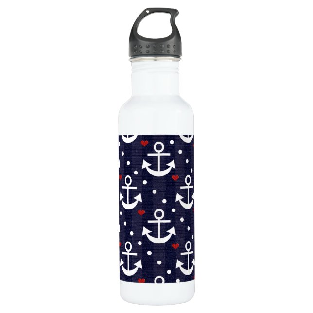 Anchor Nautical Themed BPA Free 710 Ml Water Bottle (Front)