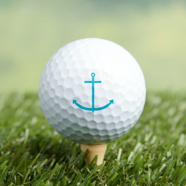 Anchor Nautical Turquoise Golf Balls (Insitu Tee)