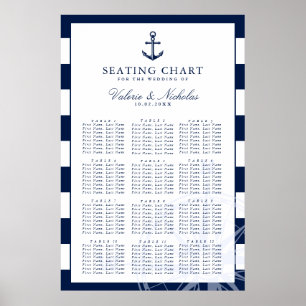 Anchor   Nautical Wedding   Seating Chart