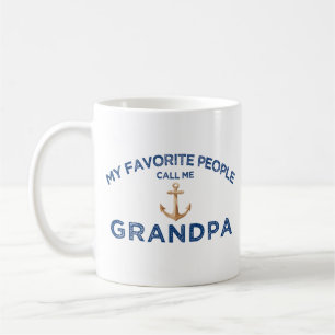Anchor of family Favourite People Call Me Grandpa Coffee Mug