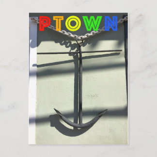 Anchor on Commercial Street. Postcard