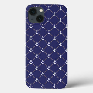 Anchor pattern iPhone 13 case