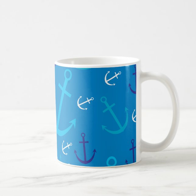 Anchor pattern coffee mug (Right)