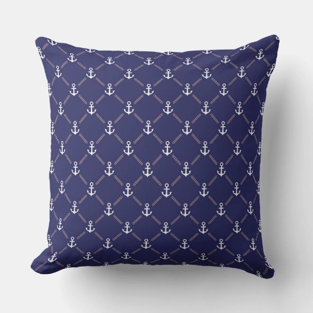 Anchor pattern cushion (Front)