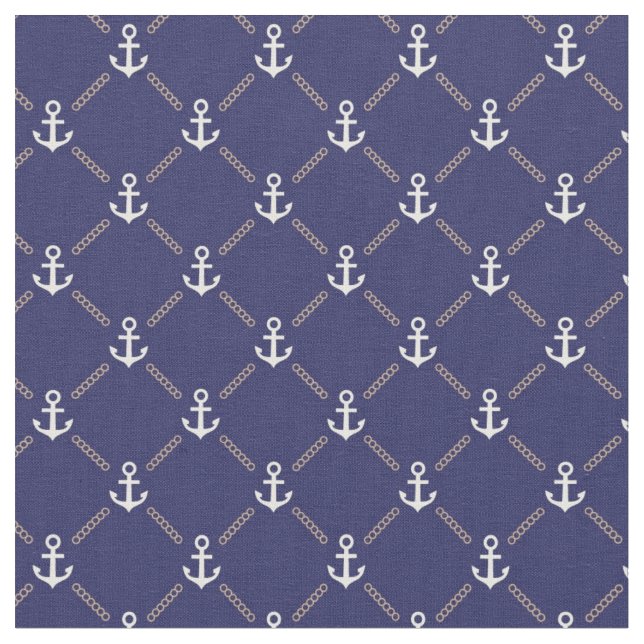 Anchor pattern fabric (Close Up)