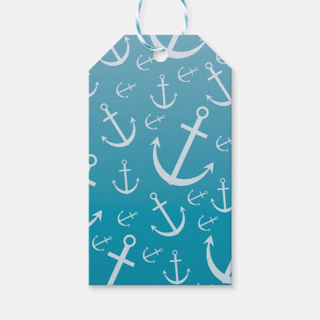 Anchor pattern gift tags (Front)