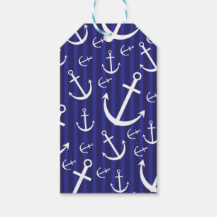 Anchor pattern gift tags