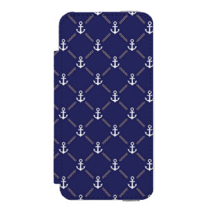 Anchor pattern incipio watson™ iPhone 5 wallet case
