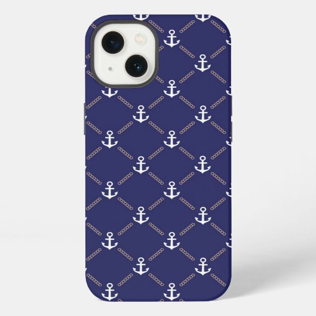 Anchor pattern iPhone case (Back)