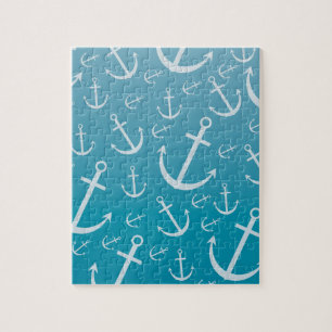 Anchor pattern jigsaw puzzle
