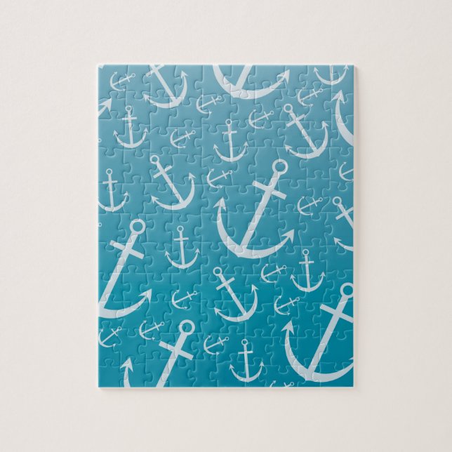 Anchor pattern jigsaw puzzle (Vertical)