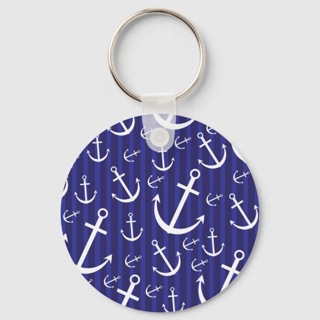 Anchor pattern key ring (Front)