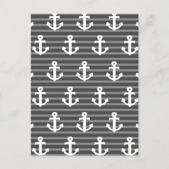 Anchor Pattern Postcard (Front)