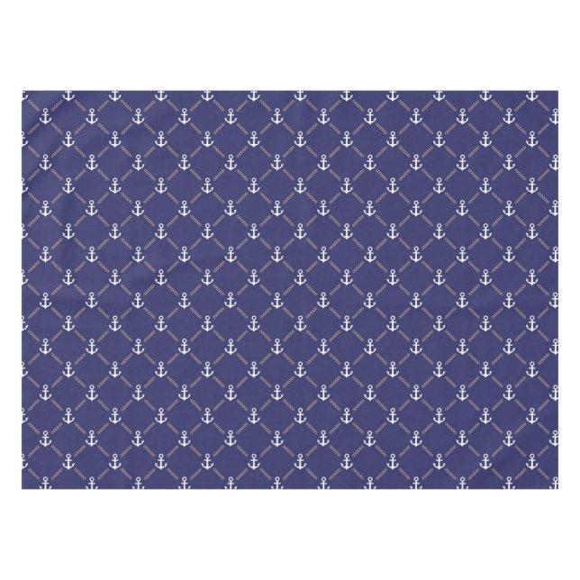 Anchor pattern tablecloth (Front (Horizontal))