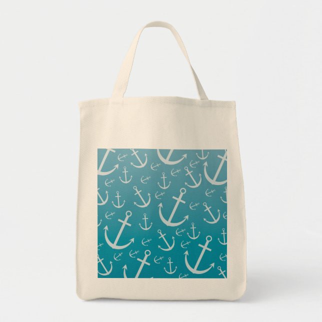 Anchor pattern tote bag (Front)