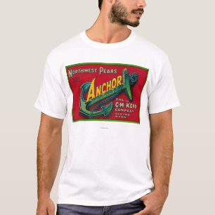 Anchor Pear Crate LabelYakima, WA T-Shirt