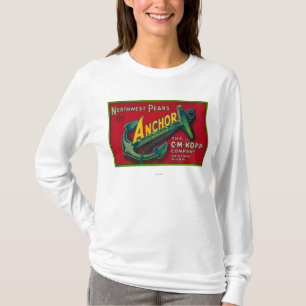 Anchor Pear Crate LabelYakima, WA T-Shirt