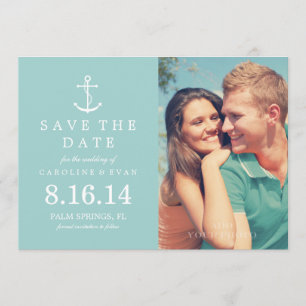 Anchor Photo Wedding Save the Date {mint}