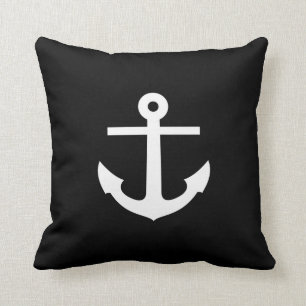 Anchor Pictogram Throw Pillow