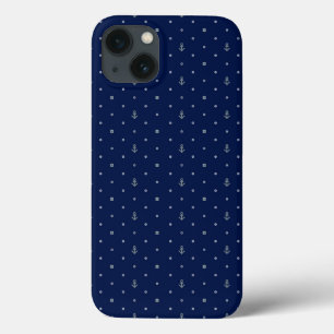 Anchor Polka Dots Pattern iPhone 13 Case