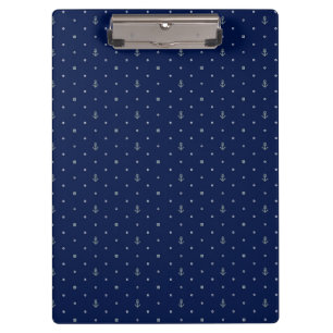 Anchor Polka Dots Pattern Clipboard