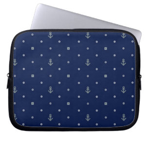 Anchor Polka Dots Pattern Laptop Sleeve