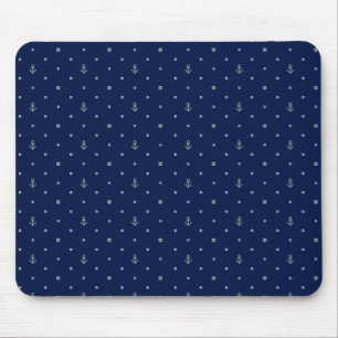 Anchor Polka Dots Pattern Mouse Pad