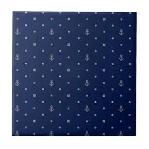Anchor Polka Dots Pattern Tile