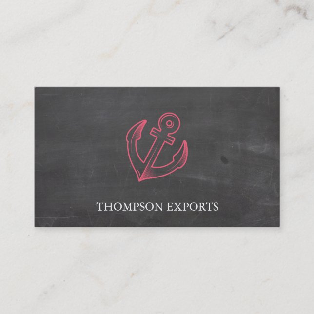 Anchor (Red) Business Card (Front)