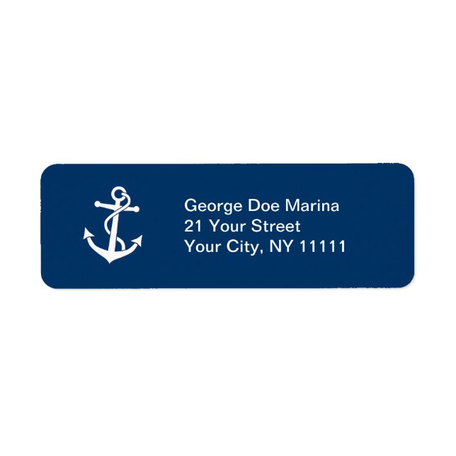 Anchor Return Address Label (Front)