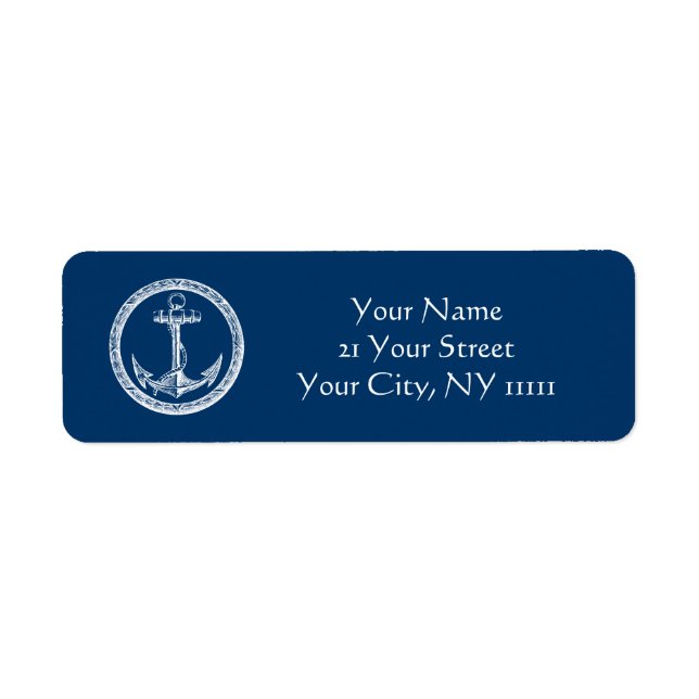 Anchor Return Address Label (Front)