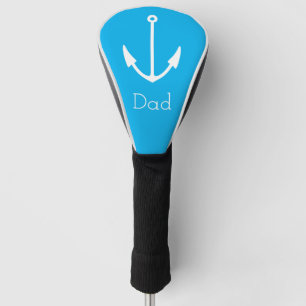 Anchor Sailor Boat Blue White Golf Head Cover