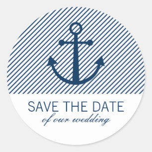 Anchor save the date stickers