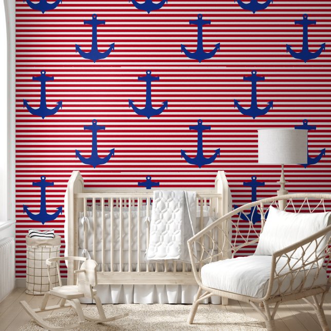 ANCHOR Silhouette - nautical design 2 Wallpaper (Kids)