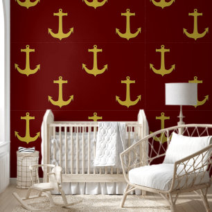 ANCHOR Silhouette - nautical design 3 Wallpaper