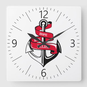 Anchor Square Wall Clock