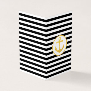 Anchor & Stripes   Nautical Theme   Greeting Cards