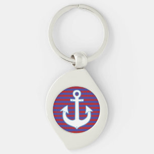 anchor/stripy key ring