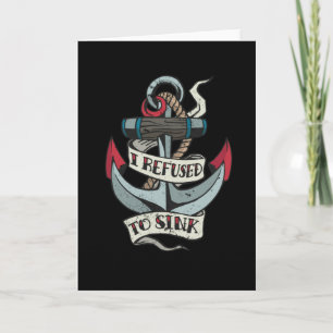 Anchor Tattoo Card