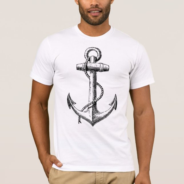 Anchor Tattoo Style Image Tee (Front)