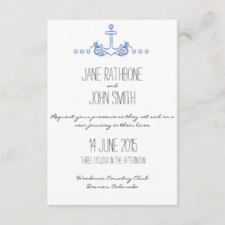 Anchor Wedding Invite