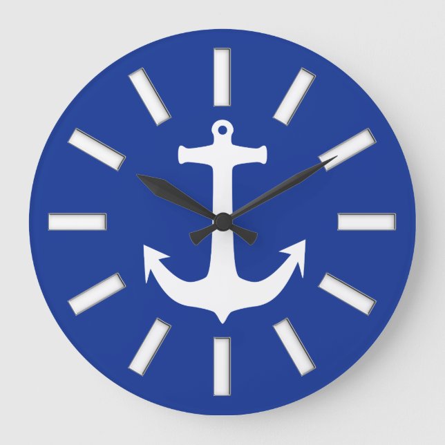 Anchor white + your background & ideas large clock (Front)
