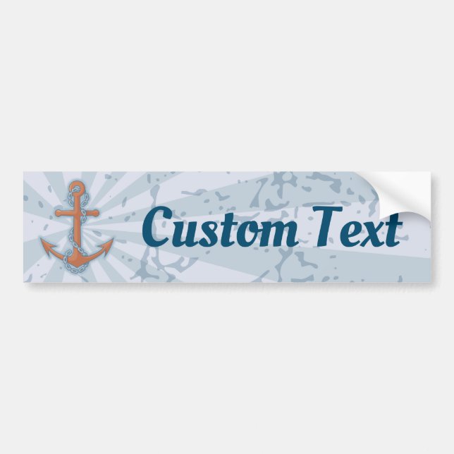 Anchor with Chain Bumper Sticker (Front)